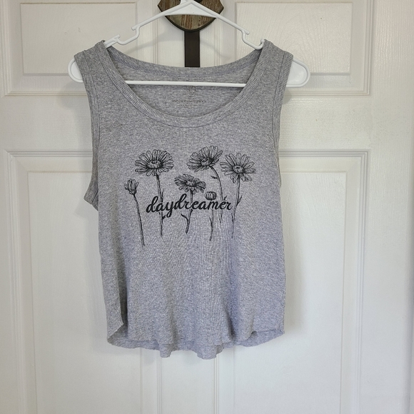 Daydreamer LA Woman's Sleeveless Tanktop, Size: Large Color: Grey - Picture 4 of 12